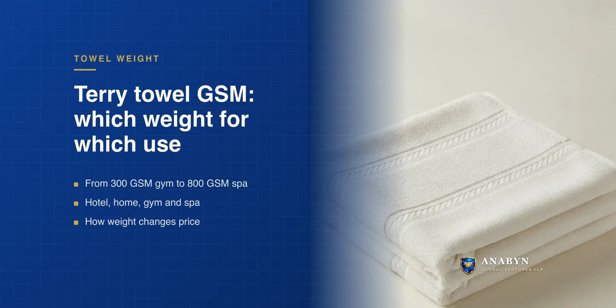 Terry Towel GSM Guide: Which GSM is Best for Hotel, Home, Gym & Spa?