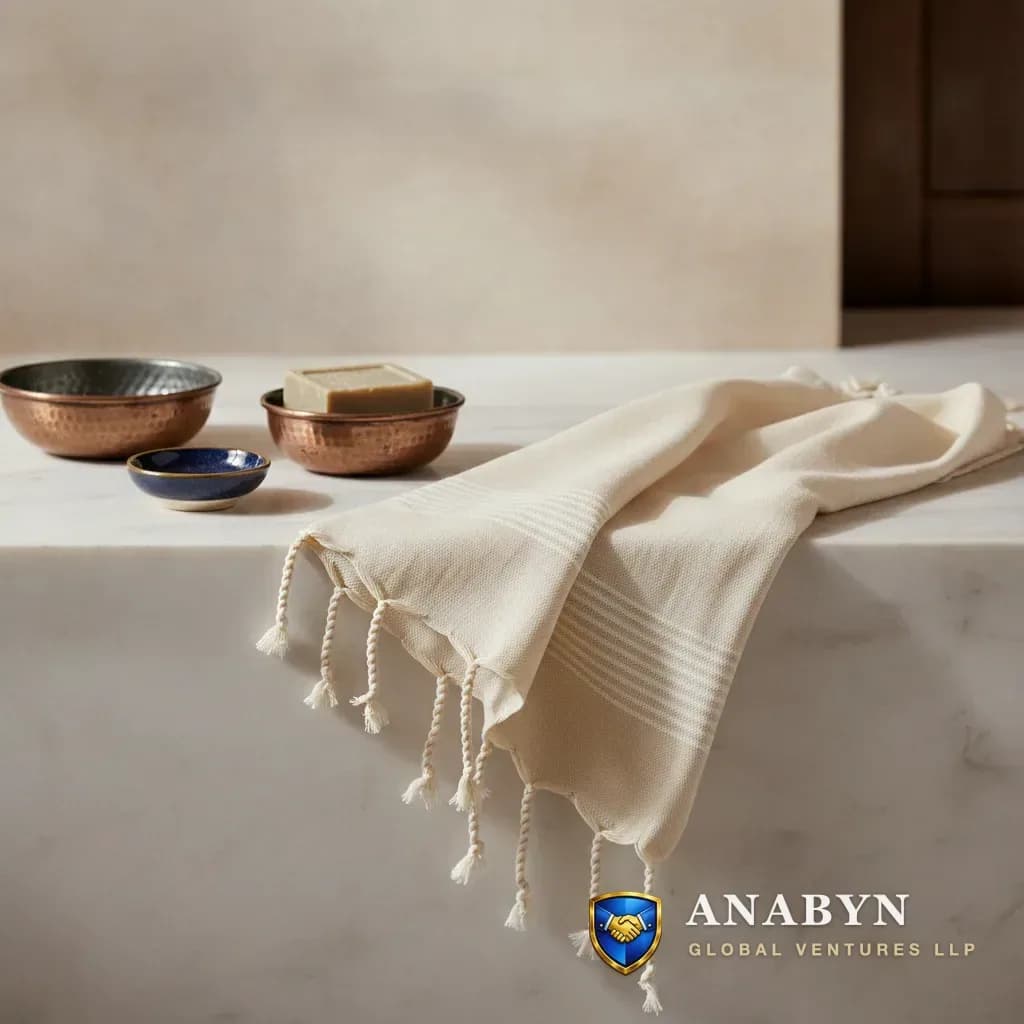 Fouta Flat-Weave Hammam Towel - premium cotton fabric export India
